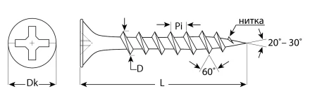 Саморезы ЗУБР СГД 16 х 3.5 мм фосфатированное покрытие 2300 шт Профессионал 4-300032-35-016 купить в Ноябрьске