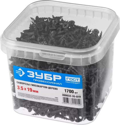 Саморезы ЗУБР СГД 16 х 3.5 мм фосфатированное покрытие 2300 шт Профессионал 4-300032-35-016 купить в Ноябрьске