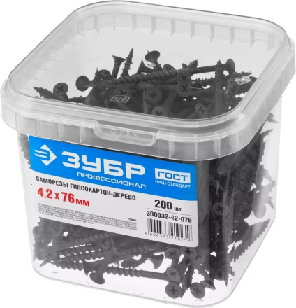 Саморезы ЗУБР СГД 16 х 3.5 мм фосфатированное покрытие 2300 шт Профессионал 4-300032-35-016 купить в Ноябрьске