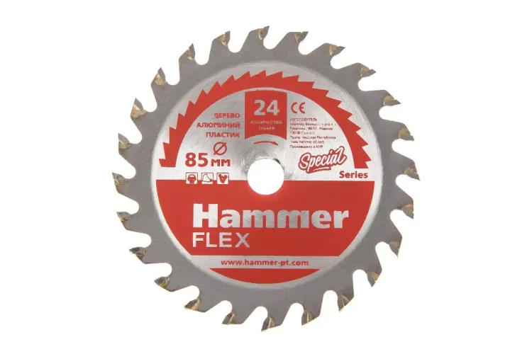 Диск пильный твердосплавный HAMMER Ф85х10мм 24зуб. (205-133) купить в Ноябрьске