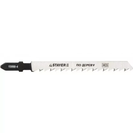 Полотна STAYER &quot;PROFI&quot;, T101D, для эл/лобзика, HCS, по дереву, ДСП, ДВП, EU-хвост., шаг 4мм, 75мм, 2шт 15990-4_z01 купить в Ноябрьске