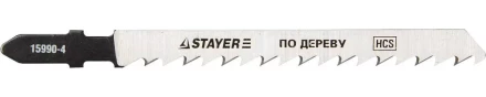 Полотна STAYER &quot;PROFI&quot;, T101D, для эл/лобзика, HCS, по дереву, ДСП, ДВП, EU-хвост., шаг 4мм, 75мм, 2шт 15990-4_z01 купить в Ноябрьске