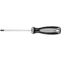 Отвертка MIRAX 25096-1-10, закаленный стержень, двухкомпонентная рукоятка, PH1x100мм 25096-1-10