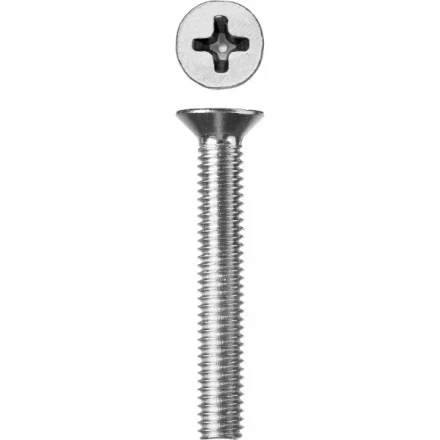 Винт ЗУБР &quot;МАСТЕР&quot; DIN 965, класс прочности 4.8, оцинкованный, M6x45мм, 5кг 303110-06-045 купить в Ноябрьске