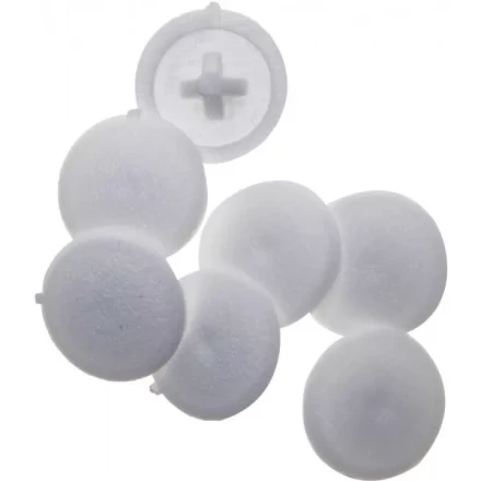 Заглушка декоративная ЗУБР под шуруп, цвет белый, шлиц №2, ТФ6, 40шт 4-308156-3 купить в Ноябрьске