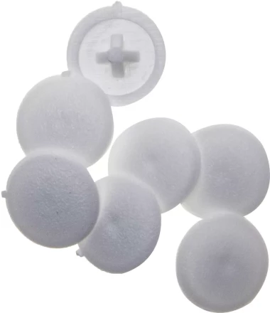 Заглушка декоративная ЗУБР под шуруп, цвет белый, шлиц №2, ТФ6, 40шт 4-308156-3 купить в Ноябрьске