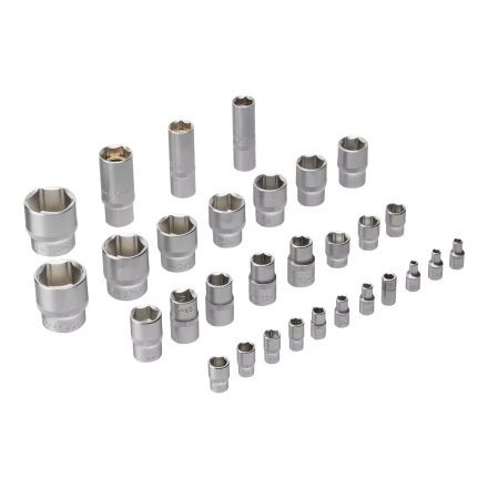 Набор инструментов Denzel 15803, 1/2&quot;, 1/4&quot;, CrV, S2, пластиковый кейс, 100 предметов купить в Ноябрьске