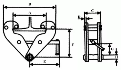 Захват балочный тип JT клипса LB г-п 10 тонн купить в Ноябрьске