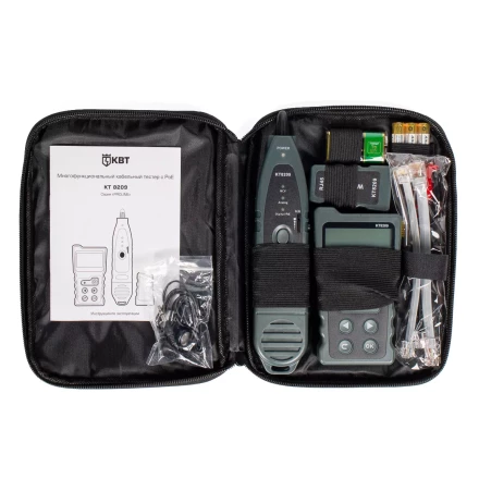 LAN-тестер КВТ KT 8209 для витой пары с поддержкой PoE (86208) купить в Ноябрьске