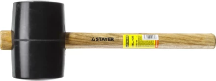 Киянка STAYER резиновая черная с деревянной ручкой, 1130г 20505-100 купить в Ноябрьске