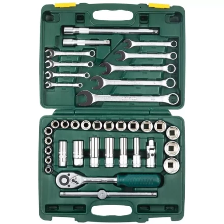 Набор KRAFTOOL &quot;EXPERT QUALITAT&quot; Торцовые головки &quot;SUPER LOCK&quot; с присоединит квадратом, 1/2&quot;, 38 предметов 27886-H38_z01 купить в Ноябрьске