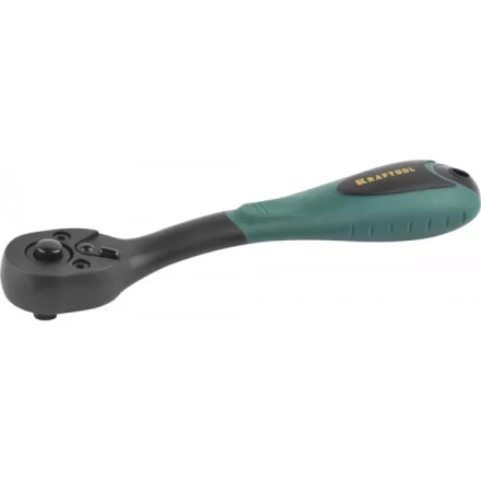 Трещотка для торцовых головок KRAFTOOL &quot;EXPERT&quot;, Сr-V сталь, 72 зубца, пластиковое покрытие, 1/4&quot; 27796-1/4_z02 купить в Ноябрьске