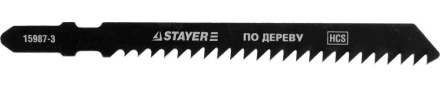 Полотна STAYER &quot;PROFI&quot;, T111C, для эл/лобзика, HCS, по дереву, ДВП, ДСП, EU-хвост., шаг 3мм, 75мм, 2шт 15987-3_z01 купить в Ноябрьске