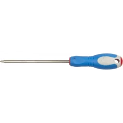 Отвертка ЗУБР, Cr-V сталь, трехкомпонентная рукоятка, цветовая индикация типа шлица, PH №2, 150мм 25252-2-150_z01