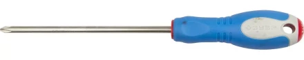 Отвертка ЗУБР, Cr-V сталь, трехкомпонентная рукоятка, цветовая индикация типа шлица, PH №2, 150мм 25252-2-150_z01 купить в Ноябрьске