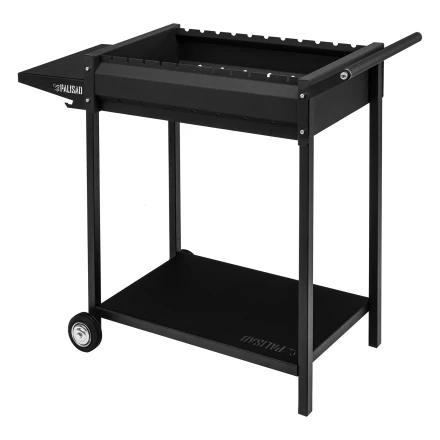 Мангал сварной на колесах, 662 х 390 х 152/805 мм, сталь 2 мм, кочерга в комплекте, Camping Palisad 69669 купить в Ноябрьске