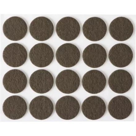 Накладки STAYER &quot;COMFORT&quot; на мебельные ножки, самоклеящиеся, фетровые, коричневые, круглые - диаметр 22 мм, 20 шт 40910-22 купить в Ноябрьске