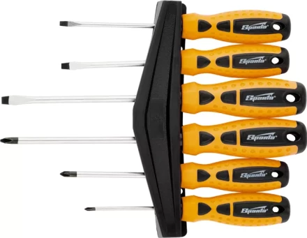 Набор отверток &quot;Point&quot;, CrV,  двухкомпонентные рукоятки, 6 шт SPARTA. 11782 купить в Ноябрьске