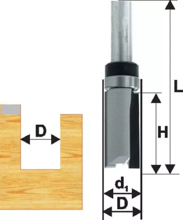 Фреза кромочная прям ф15,8х26мм хв 8мм ДСП Энкор 28062 купить в Ноябрьске