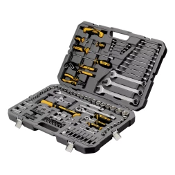 Набор инструментов Denzel 15804, 1/2&quot;, 1/4&quot;, CrV, S2, пластиковый кейс, 122 предмета