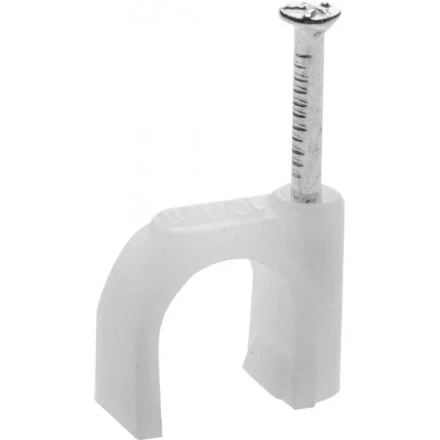 Скоба-держатель для круглого кабеля, с оцинкованным гвоздем, 14 мм, 50 шт, STAYER Master 4510-14 4510-14 купить в Ноябрьске