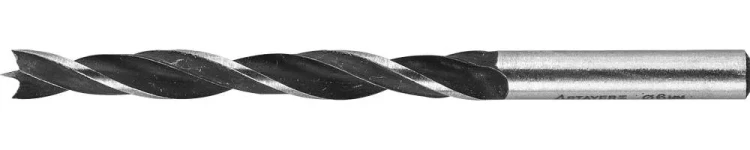 Сверло спиральное по дереву "M-type", М-образная заточка, сталь HCS, STAYER Professional 2942-090-06, d=6мм 2942-090-06_z01 купить в Ноябрьске