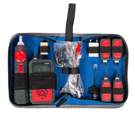 LAN-тестер кабельный КВТ KT 858C с функцией PoE (86210) купить в Ноябрьске