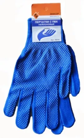 Перчатки нейлоновые с ПВХ Энкор 1/10 58747 купить в Ноябрьске