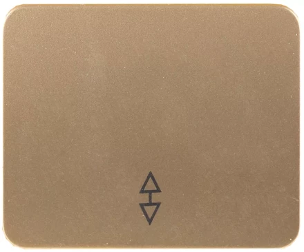 Выключатель СВЕТОЗАР &quot;ГАММА&quot; проходной, одноклавишный, без вставки и рамки, цвет золотой металлик, 10A/~250B SV-54137-GM купить в Ноябрьске