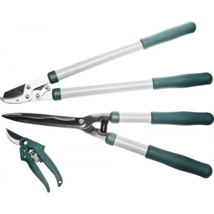 Набор RACO для ухода за деревьями и кустарниками: Сучкорез 540мм, кусторез 520мм, секатор 190мм 4212-59/103B купить в Ноябрьске