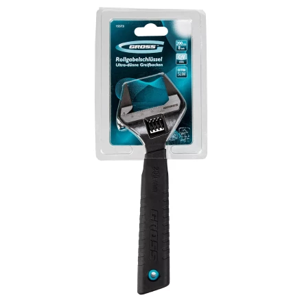 Ключ разводной, 200 мм Gross 15573, CrV, ультратонкие губки купить в Ноябрьске