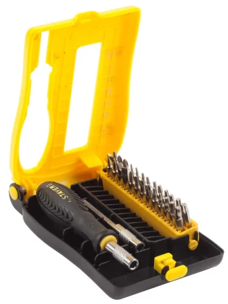 Набор STAYER: Отвертки для точных работ, Cr-V, Cr сменные биты, обрезиненная рукоятка, 28предметов 25614-H28 купить в Ноябрьске