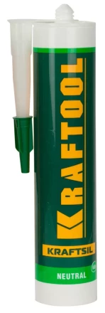 Герметик силиконовый KRAFTOOL прозрачный, нейтральный, 300мл 41257-2 купить в Ноябрьске
