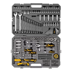 Набор инструментов Denzel 15806, 1/2&quot;, 1/4&quot;, CrV, S2, пластиковый кейс, 194 предмета