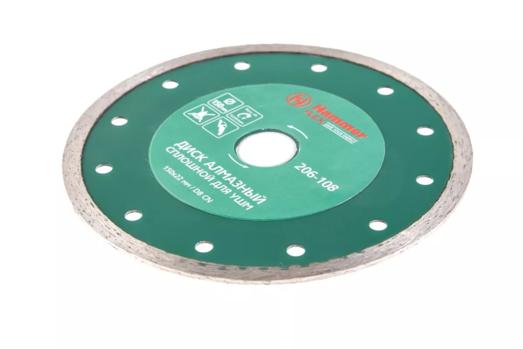 Круг алмазный HAMMER (206-108 DB CN) Ф150х22мм по керамике купить в Ноябрьске