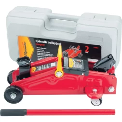 Домкрат гидравлический подкатной 2 т h подъема 140–295 мм в кейсе compact SPARTA 510084