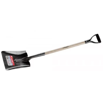 Лопата ЗУБР &quot;МАСТЕР&quot; ЗАВИДОВО совковая, деревянный черенок из дуба, пластиковая рукоятка, 320х250x1200мм 39363_z01 купить в Ноябрьске