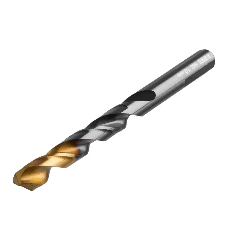 Сверло по металлу, 10 мм, HSS-Tin, Golden Tip, 8 шт. Denzel 717222 купить в Ноябрьске