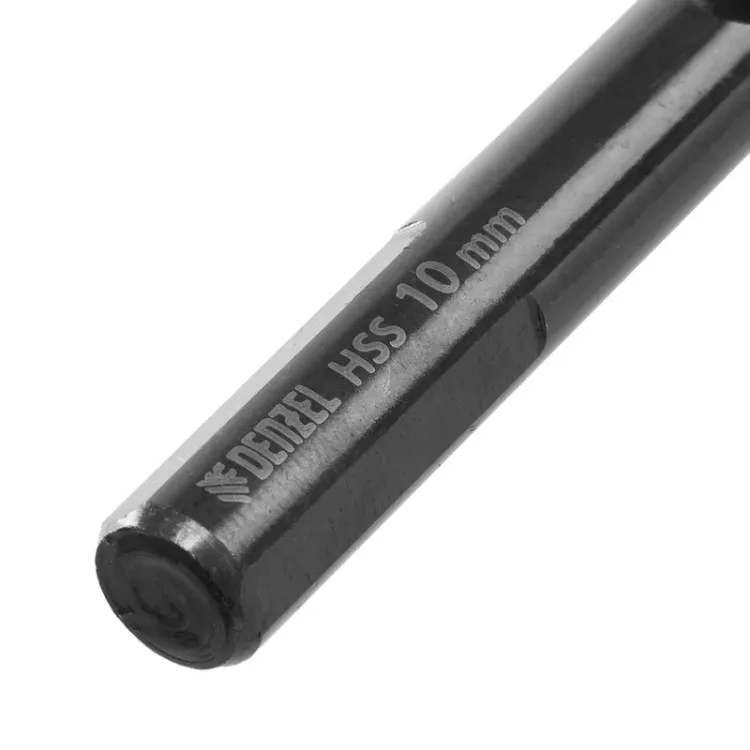 Сверло по металлу, 10 мм, HSS-Tin, Golden Tip, 8 шт. Denzel 717222 купить в Ноябрьске