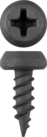 Саморезы ЗУБР &quot;МАСТЕР&quot; фосфатированные, для крепления лист. металла до 0.9 мм, полуцилиндр. головка, 3.5x11мм, 55шт 300116-35-11 купить в Ноябрьске