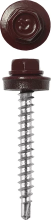 Саморезы ЗУБР &quot;ПРОФЕССИОНАЛ&quot; окраш., RAL 3005 темно-красн., для крепл. кров. матер. к дерев. обреш., 4.8x35мм, 380шт 4-300315-48-035-3005 купить в Ноябрьске