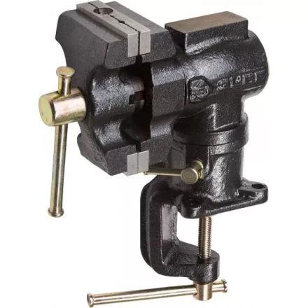 Тиски ЗУБР "МАСТЕР" настольные поворотные в 2-х плоскостях, с 2 зажимами, 63/37мм 32480 купить в Ноябрьске