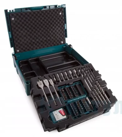 Набор свёрл и бит Makita B-43044, 66 шт, Makpac купить в Ноябрьске