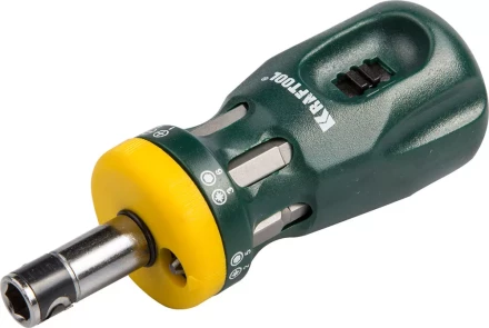 Набор KRAFTOOL Отвертка &quot;BIT LOCK&quot; реверсивная с битами, 12-в-1 26161-H13 купить в Ноябрьске