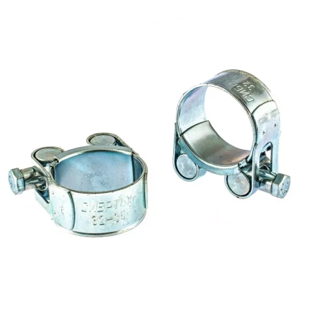 Хомуты металлические силовые 32-35 мм ширина 20 мм шарнирный W1 2 шт Сибртех 47519 купить в Ноябрьске