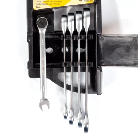 Набор гаечных комбинированных трещоточных ключей КВТ НТК-5 (8–14 мм), 5 шт. (79200) купить в Ноябрьске