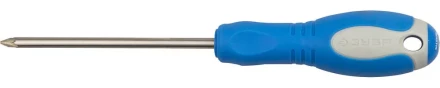 Отвертка ЗУБР, Cr-V сталь, трехкомпонентная рукоятка, цветовая индикация типа шлица, PZ №1, 100мм 25253-1-100 купить в Ноябрьске