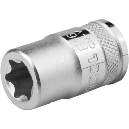 Торцовая головка KRAFTOOL "INDUSTRIE QUALITAT", Cr-V, внешний TORX, хромосатинированная, 1/2", Е 18 27810-18_z01