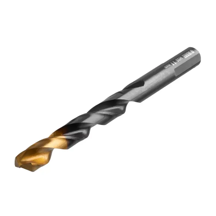 Сверло по металлу, 11 мм, HSS-Tin, Golden Tip, 6 шт. Denzel 717223 купить в Ноябрьске