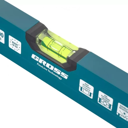 Уровень алюминиевый 1000 мм 2 глазка Handwerker Gross 33903 купить в Ноябрьске